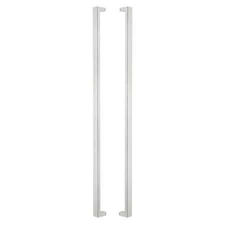 Sure-Loc Hardware Sure-Loc Hardware 72 Square Long Door Pull, Double-Sided, Polished Chrome PL-2SQ72 26